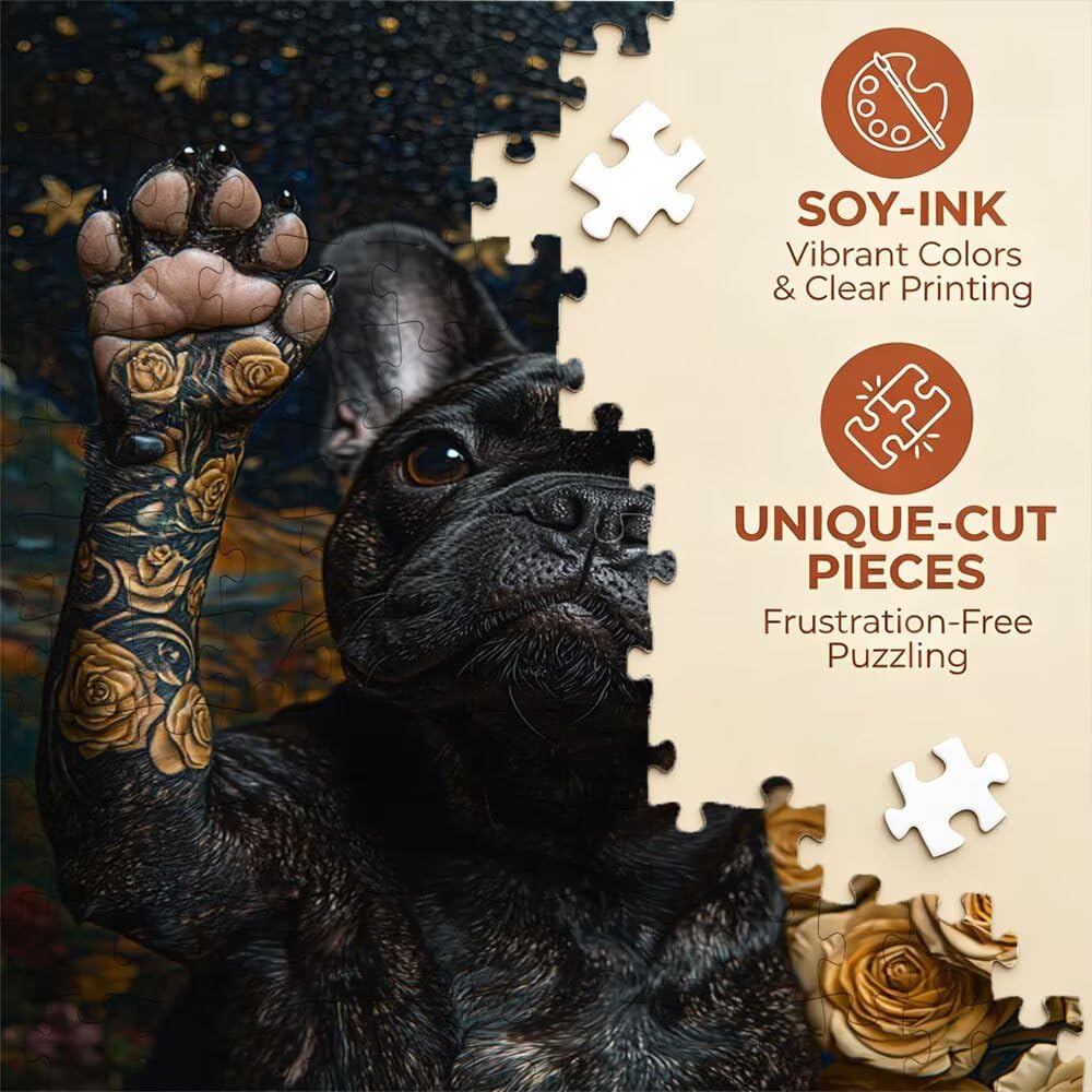 Puzzle 4000 sztuk, puzzle z tatuażem dla dorosłych 4000, drewniane puzzle, klasyczne gry edukacyjne, niemożliwe wyzwanie, gry i zajęcia rodzinne, prezent kreatywny DX0YL1-907