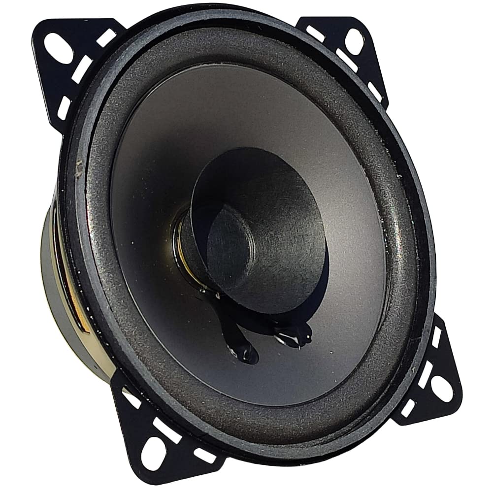 Speaker 2 Haut-PARLEURS Compatible avec PHONOCAR Basic 66121 Double cône 10 cm 100 mm 4'' de diamètre 20 Watt rms et 40 Watt Max 4 ohm 90 DB, la Paire
