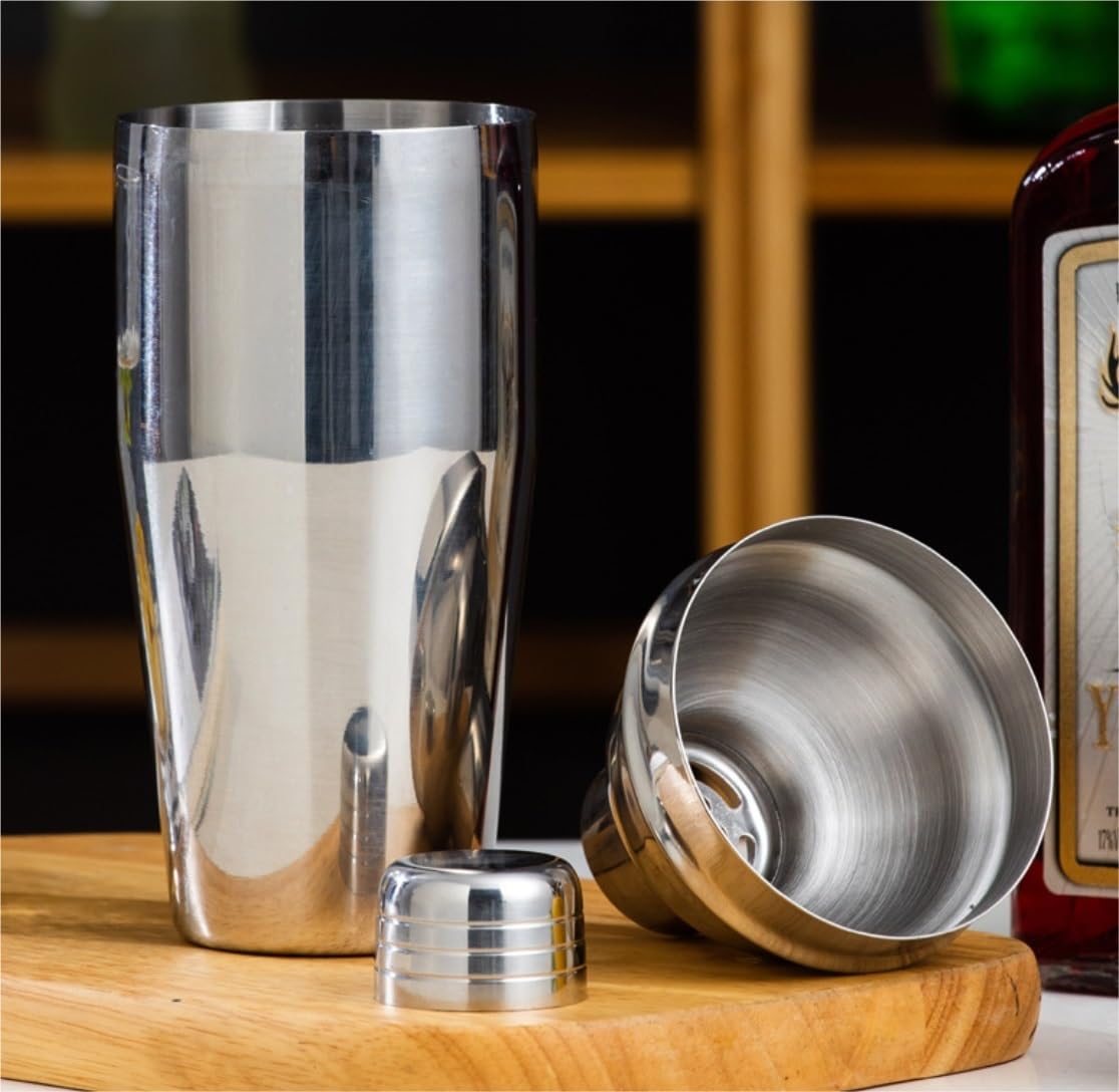 Barkeeper Set 10-teiliges Barmixer-Set Aus Edelstahl Für Zuhause, Barkeeper Und Cocktail-Set, Bar-Werkzeug, Cocktail-Shaker-Set Cocktail Shaker Sets(700ml)