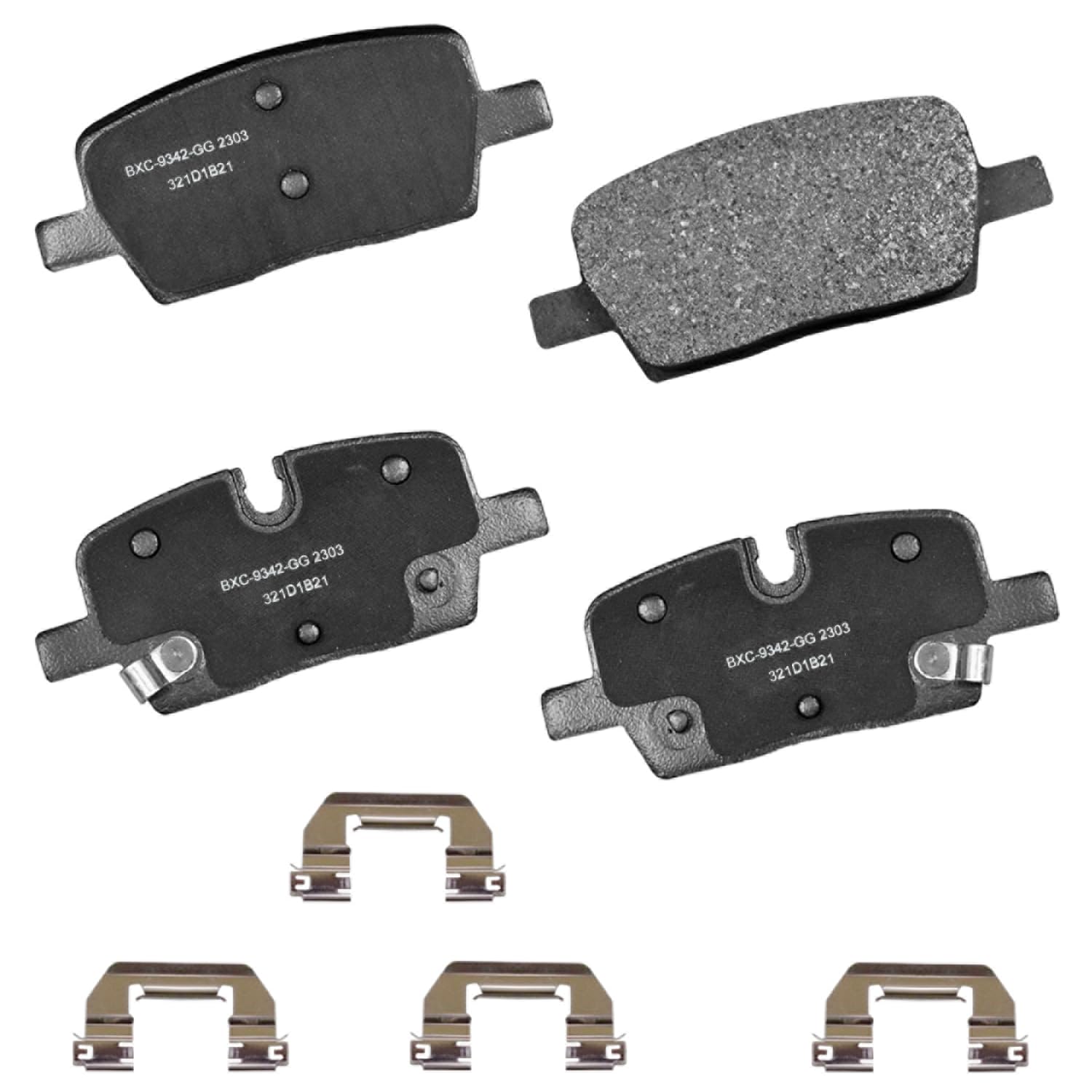 Bendix Premium SBC2303 Ceramic Rear Brake Pads for Select Models Buick Enclave,Cadillac CT4,CT5,CT6,XT5,XT6,Chevrolet Blazer,Traverse,GMC Acadia