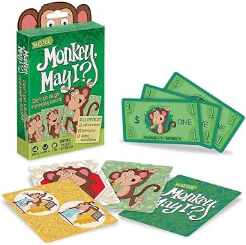 Hoyle Monkey May I - Children's Card Game - Good Choices - Ages 4 to 6 - Kids Card Game