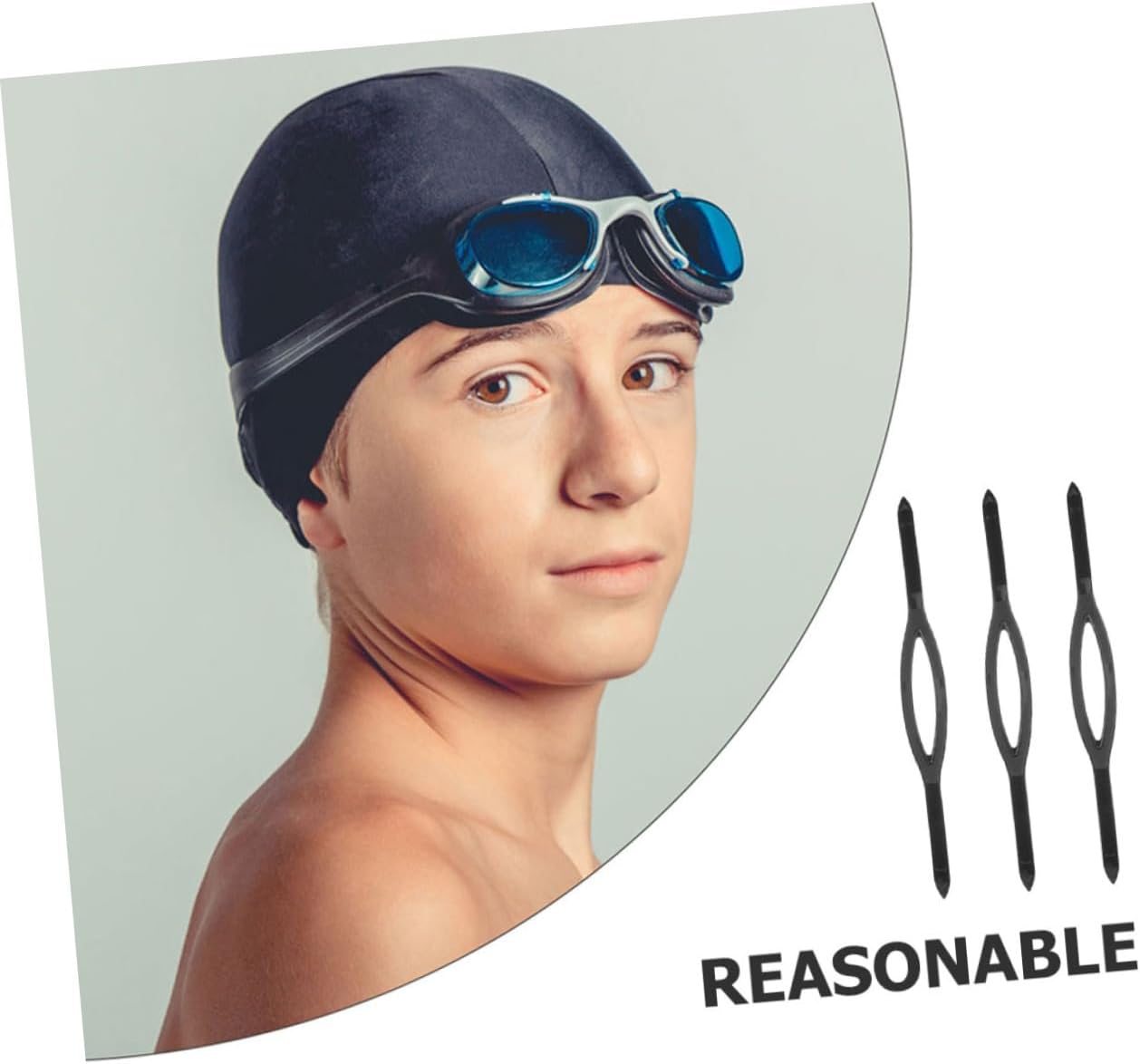 5pcs Elastic Goggle Straps Silicone Swim Mask Strap Replacement for Goggles Snorkeling Diving Pool Snorkeling Mask