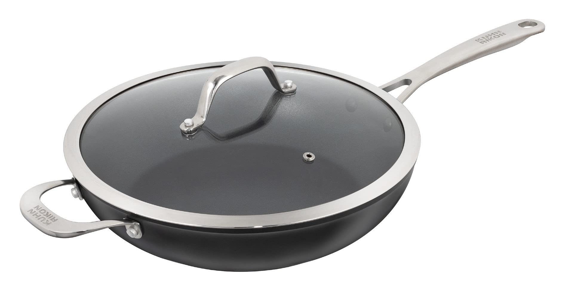 Kuhn Rikon Easy Pro Non-Stick Saute Pan with Helper Handle, 28 cm
