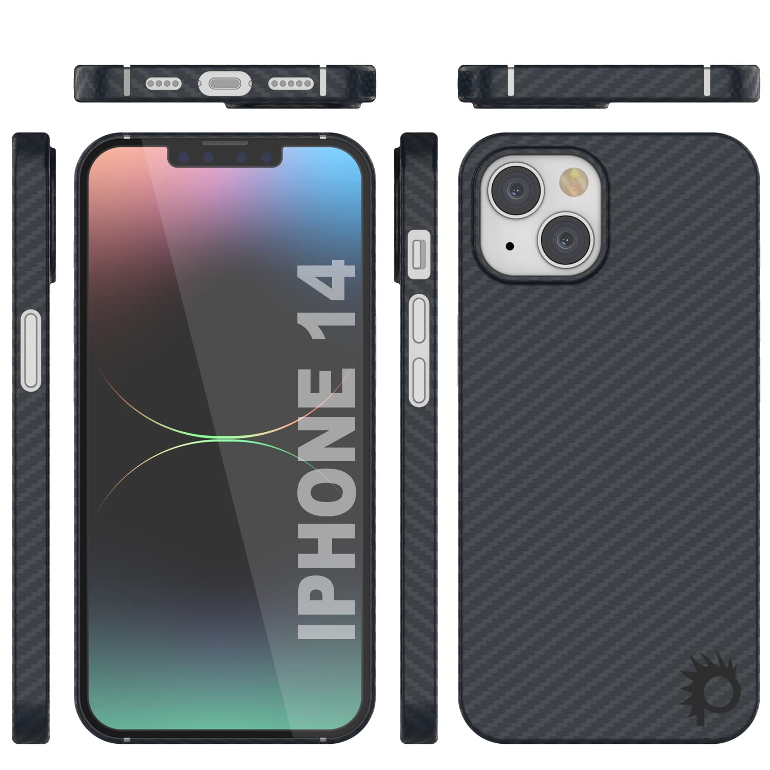 Amazon.co.jp: パンクケース iPhone 14用 カーボンファイバーケース