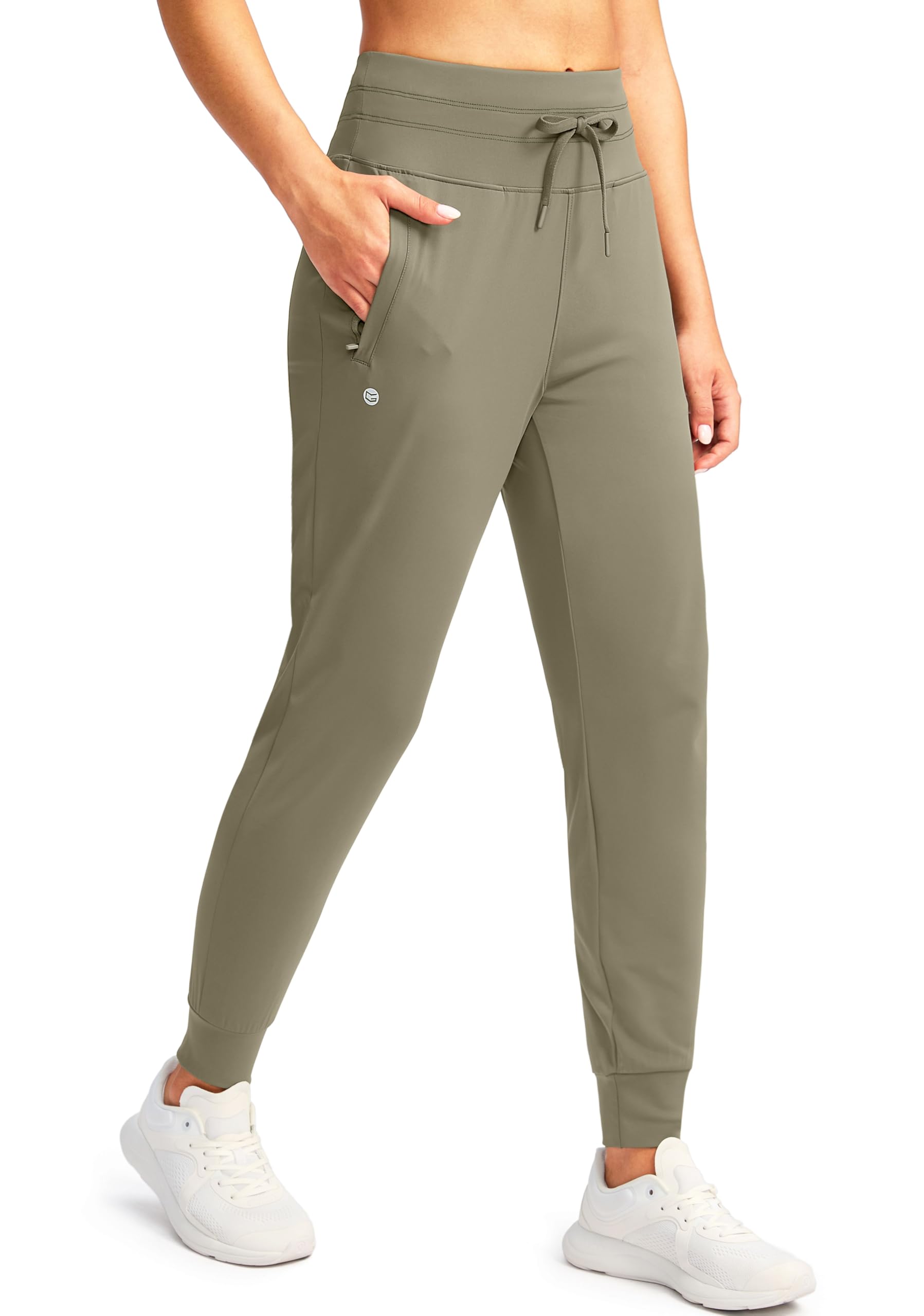G Gradual Women's Joggers Pants with Zipper Pockets High Waisted Sweatpants Athletic Tapered Pants for Women Lounge Workout