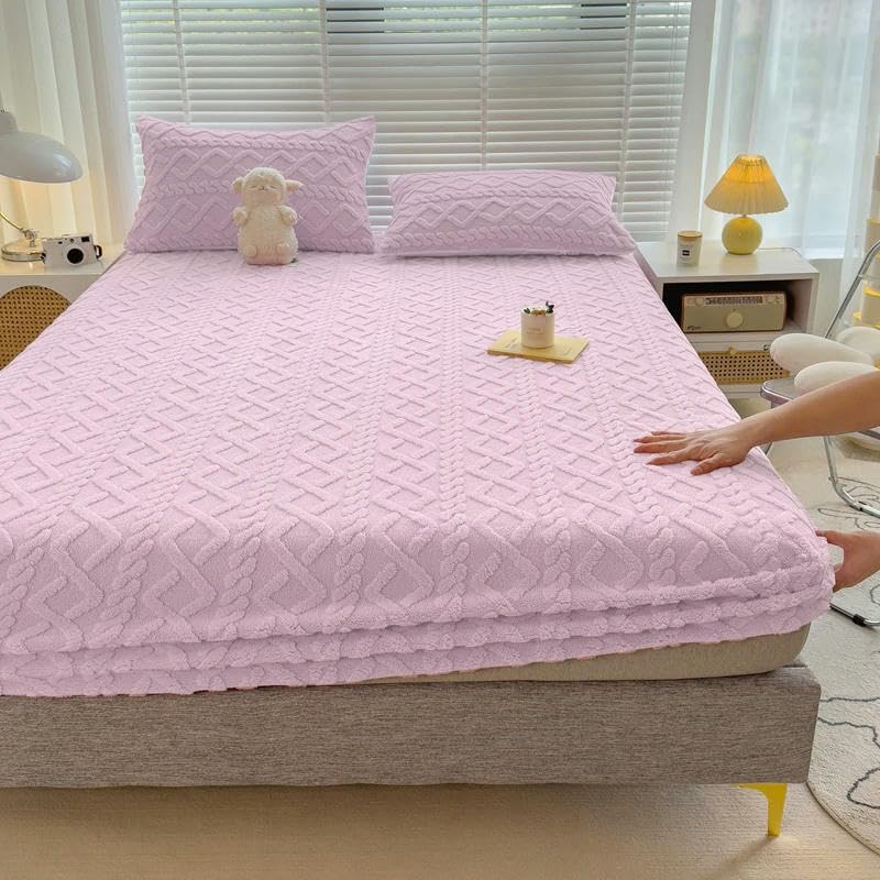 Matratzenauflage Flanell Samt Bett Spannbettlaken Bettschutzbezug Crystal Velvet Matratzenbezug