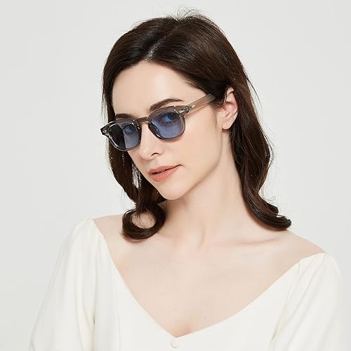 Miniatura 2 de Gtand Gafas de sol unisex vintage retro estilo redondo tintado para hombres mujeres moda círculo gafas de sol 1.811 in