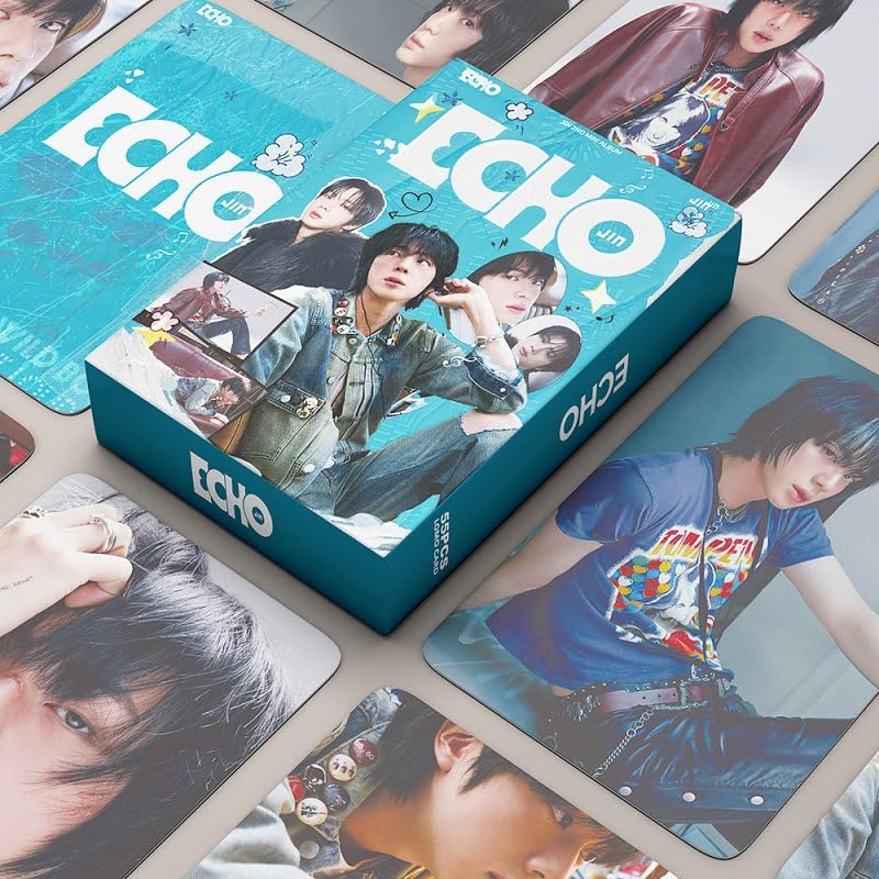 haianallo Cartões fotográficos BTS JIN 55 peças novo álbum pessoal