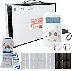 Novo Neurodyn Portátil TENS Burst com 12 Eletrodos e Gel 1kg - Ibramed