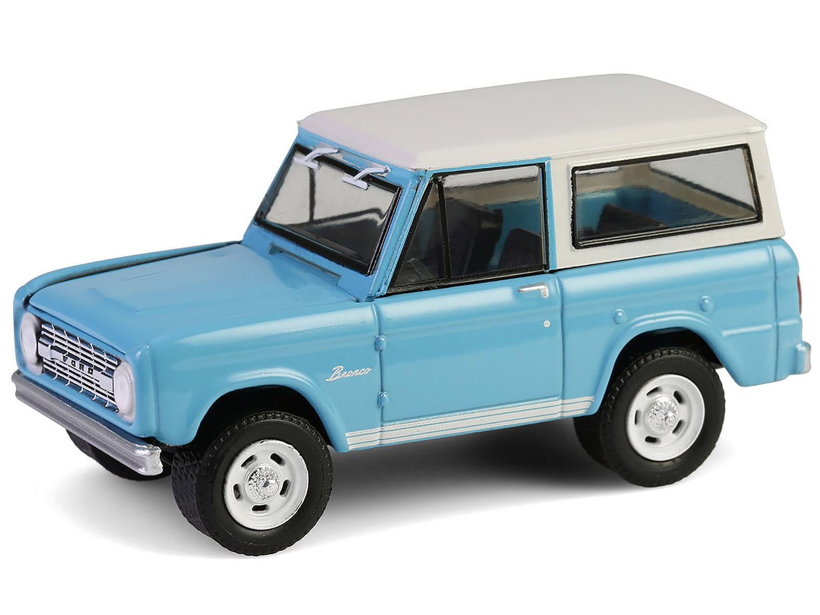 1966 Custom SUV Turquoise Blue with White Top Series 15 1/64 Diecast Model Car by Greenli…