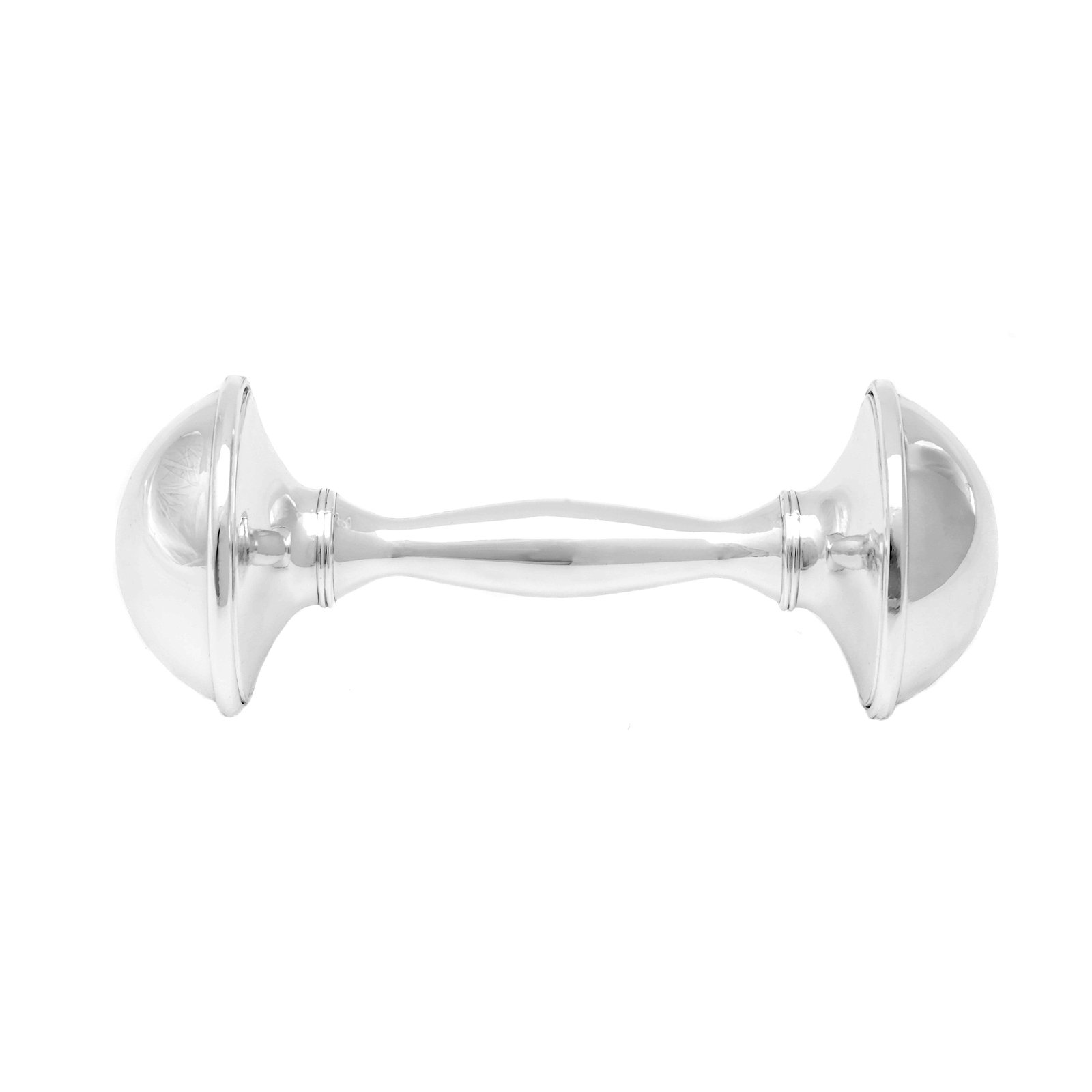 Brillibrum Design Baby Rattle Silver Plated With Bell Childrens