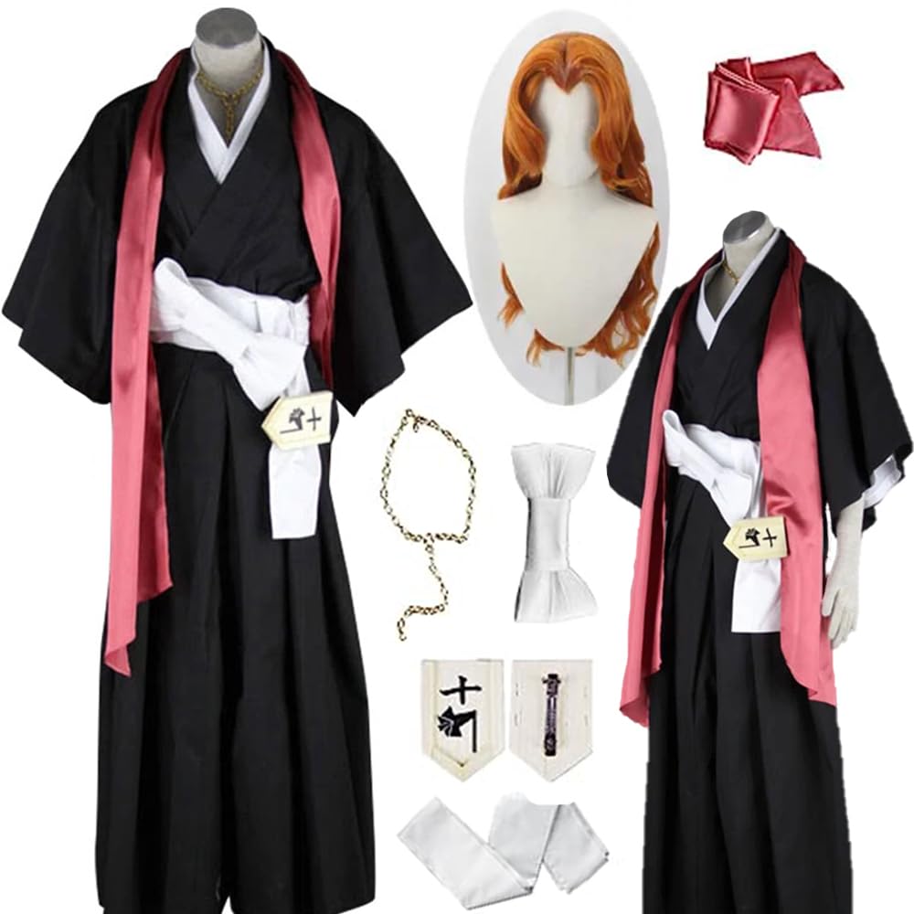 Matsumoto Rangiku Cosplay Costume Outfit Rangiku Cosplay Bleach Kimono Uniform Wig Halloween Women