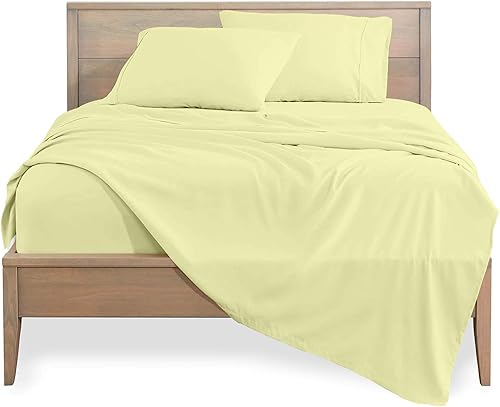 Impressive Design Hotel Luxury Microfiber Bedding Sheets and Pillowcases-4 Pieces Soft Breathable Bed Sheets- Deep Pocket up to 15 Inche Mattress