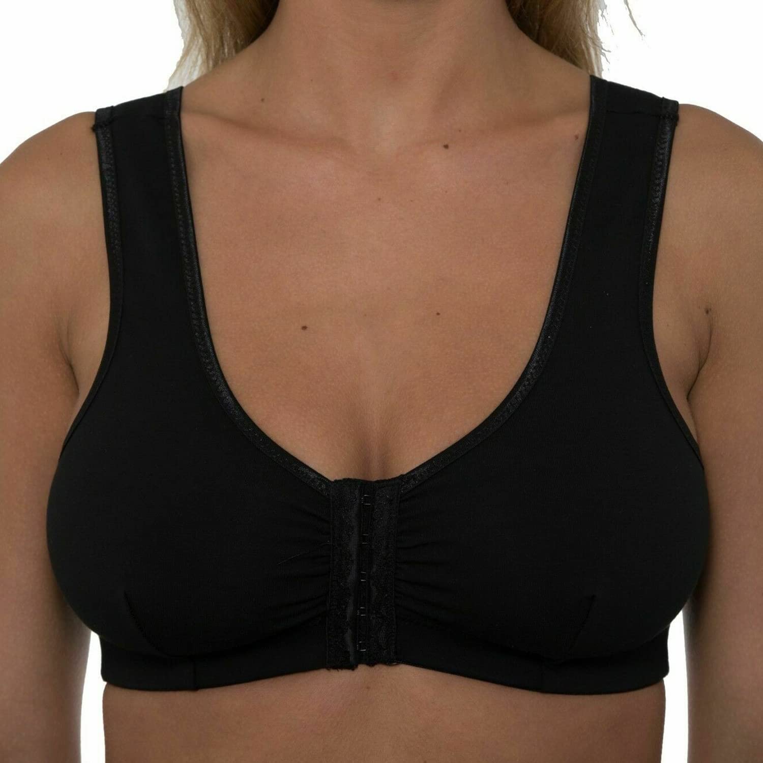 Undercover Cotton Front Fastening Bra CB222 Black 42