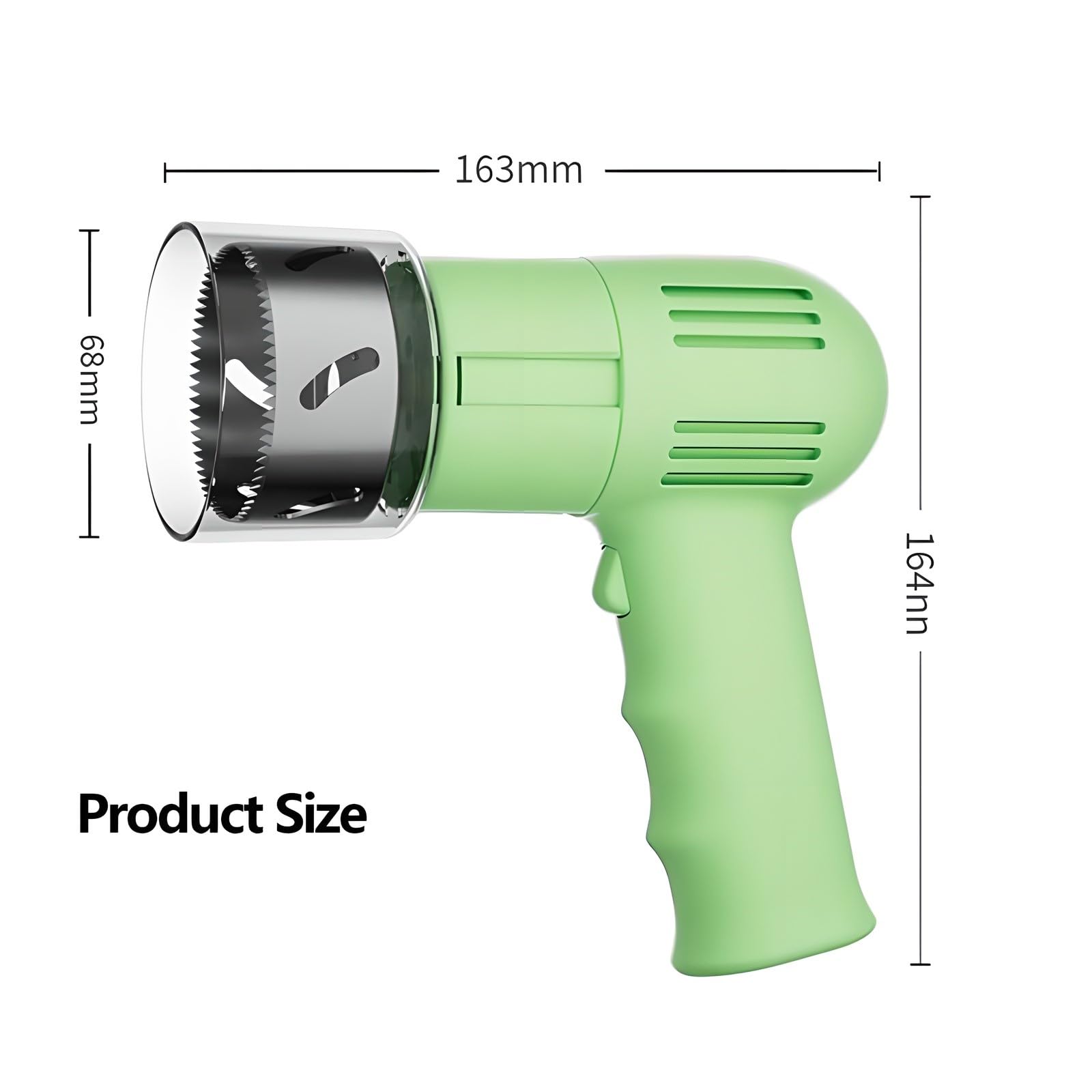 Ouvre-Noix de Coco Électrique, Outil Portable en Acier Inoxydable avec Grattoir, Diamètre D'ouverture 6 Cm, Facile Ouvrir, pour Magasin Et Restaurant