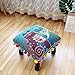 AJH-Stools Taburete Cuadrado pequeño Oriental/Taburete con patrón de Gato de Color Indio/Taburete de Cambio de Porche para Sala de Estar/sofá de casa Taburete Suave
