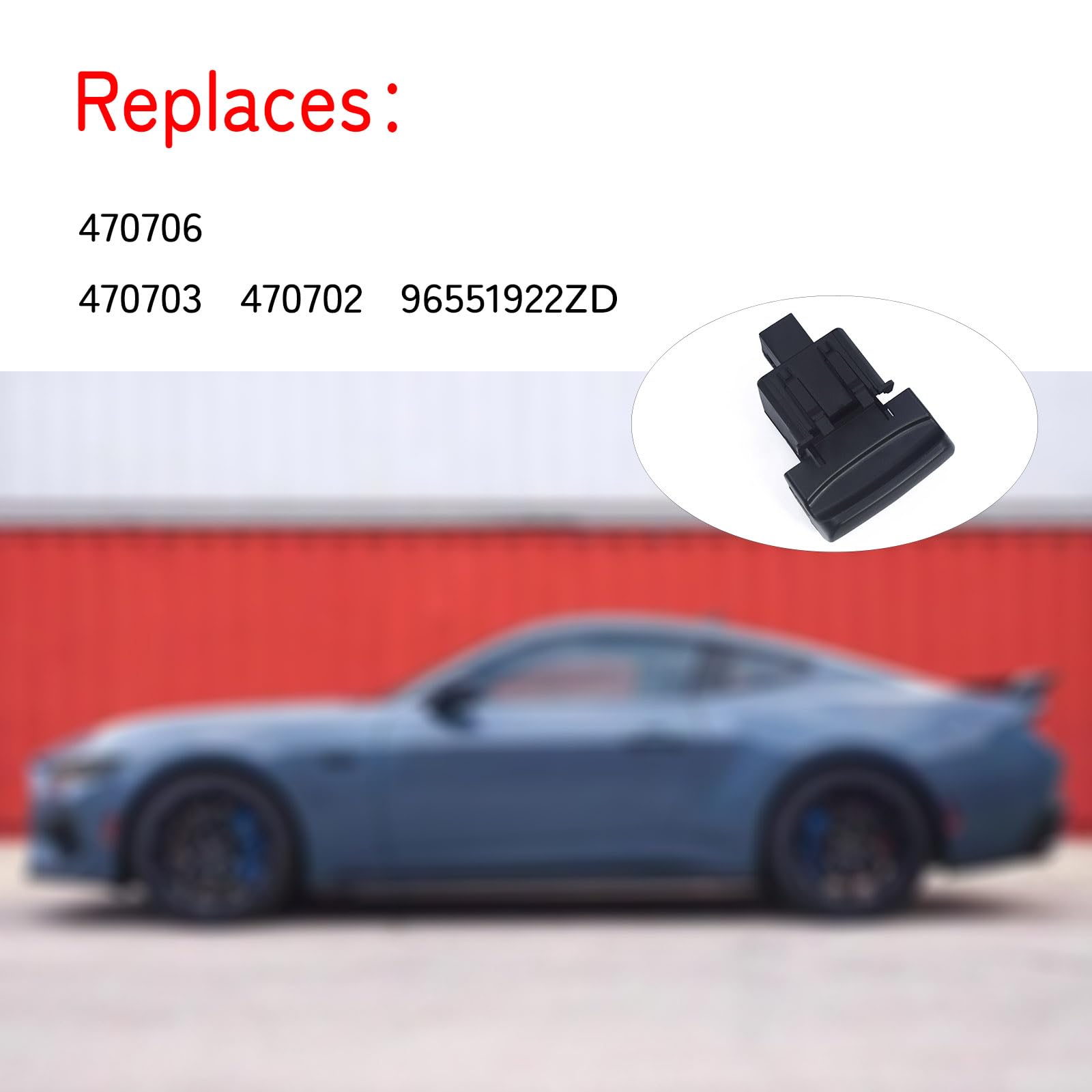 PGBS002 Interruttore Freno a Mano 470706 470703 470702 compatibile con Cit.roe.n C4 GRAND PICASSO II 2013-2015, C4 PICASSO II 2013-2016, DS4 2011-2015, PEU.GEO.T 3008 MPV (0U_) 2011-2016