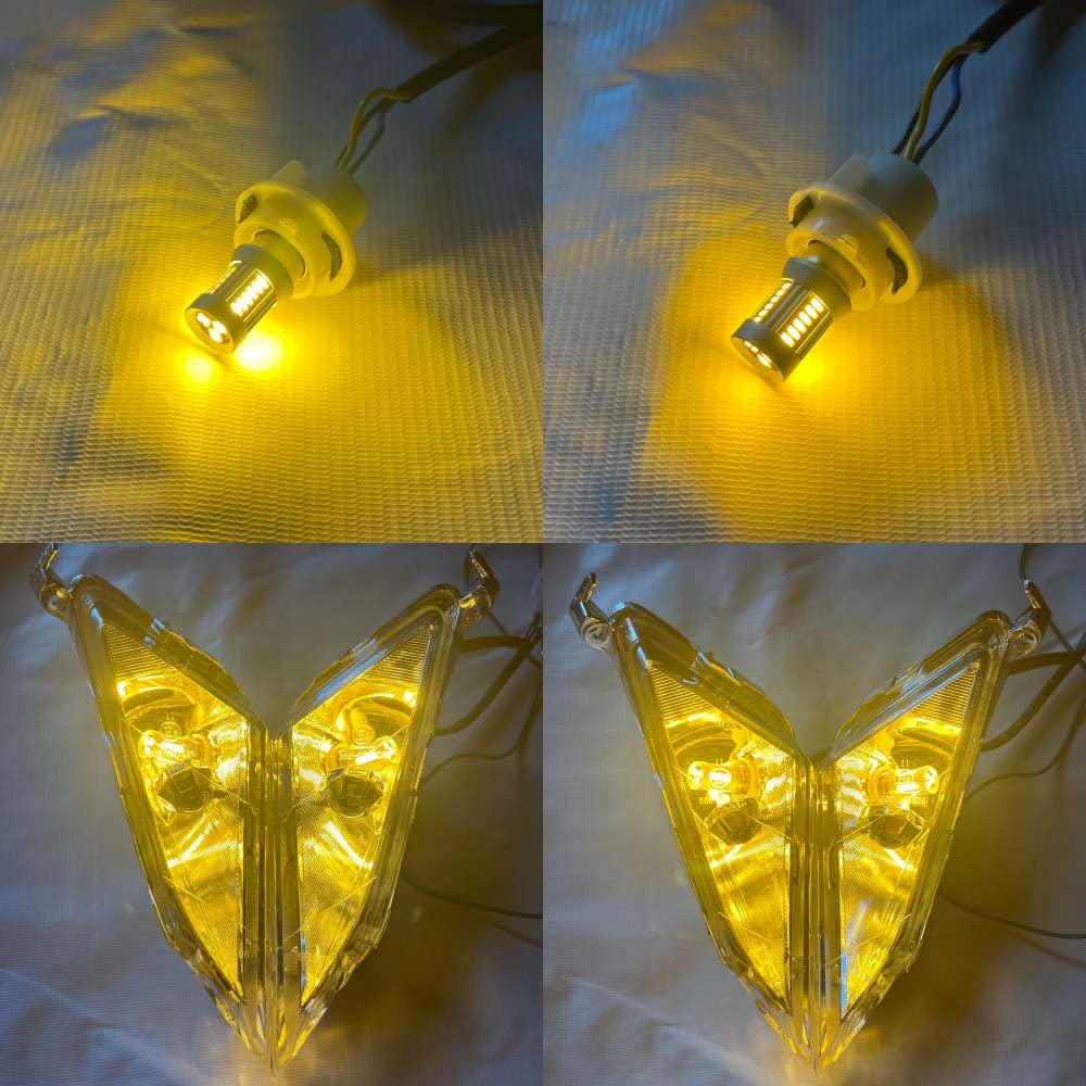 爆光　マジェスティC（SG03J） ウィンカー LED左右セット　ピンクLED Amazon | マジェスティ 250/C SG03J フロント LED式 ウインカー 左右