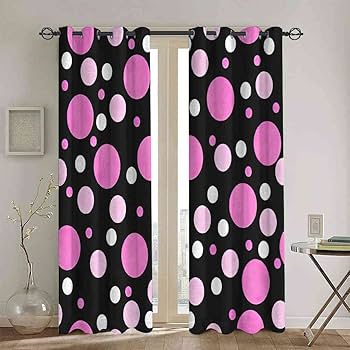 遮光カラフルドット模様カーテン 遮光カラフルドット模様カーテン