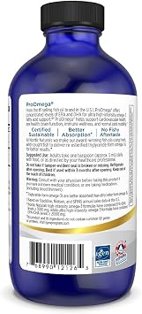 Nordic Naturals ProOmega Liquid, 2840mg EPA DHA, High Potency Fish Oil - 8oz