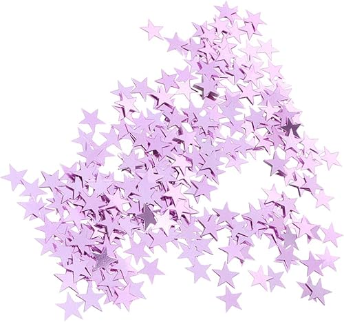 Gadpiparty Glister - Confeti en forma de pentagrama 2000 piezas de 0.394 in en forma de estrella brillante para fiestas, cumpleaños (rosa)
