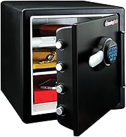 SentrySafe SFW123FUL Fireproof Waterproof Safe with Digital Keypad, 1.23 cu ft Home Safe, Interior Light & Shelves