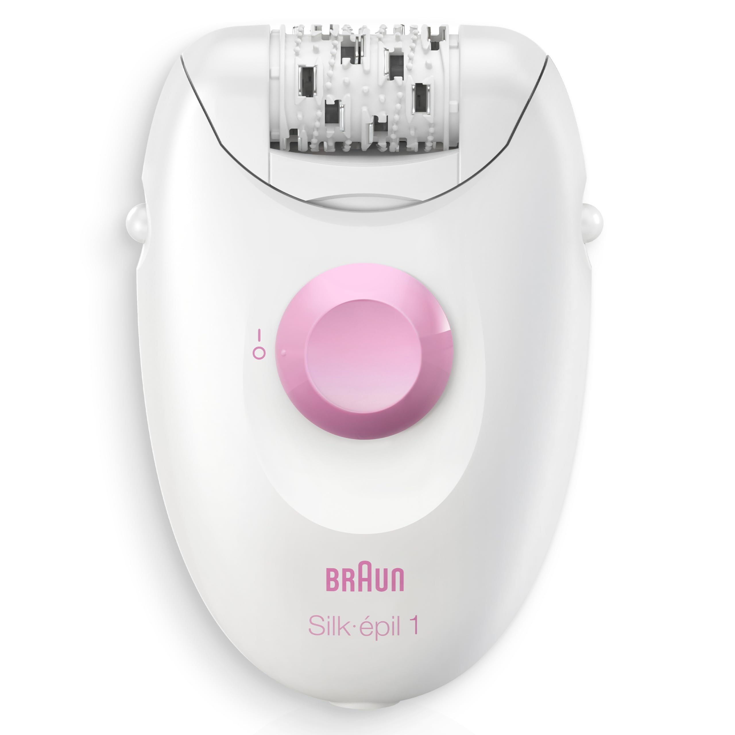 Braun Silk·épil 1 1-010 Epilierer mit Kabel zur Haarentfernung, weiß/rosa