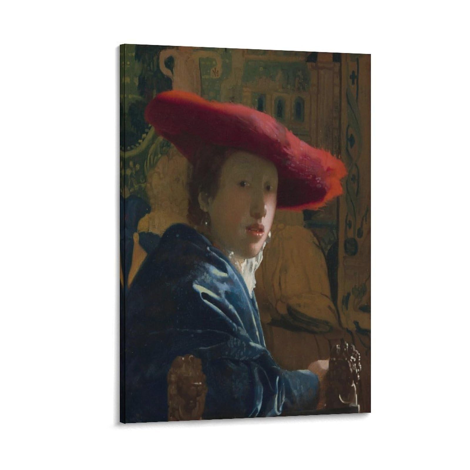 Amazon.co.jp: ヨハネス・フェルメール 世界の名画 赤い帽子をかぶった