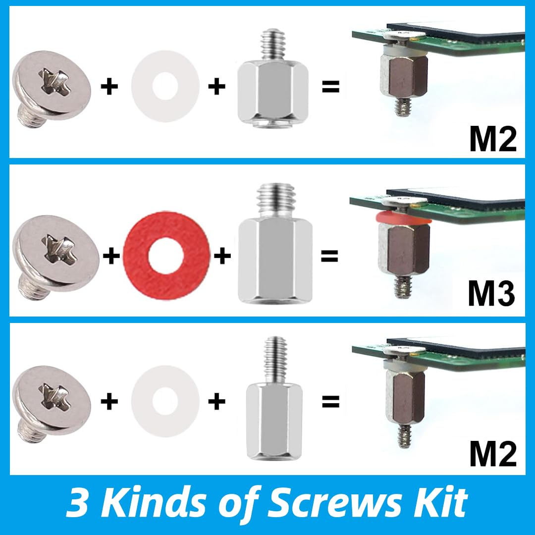 FandWay M.2 Schroeven & Afstandhouders – 30-delig Set Voor Moederborden – Incl. Schroevendraaier
