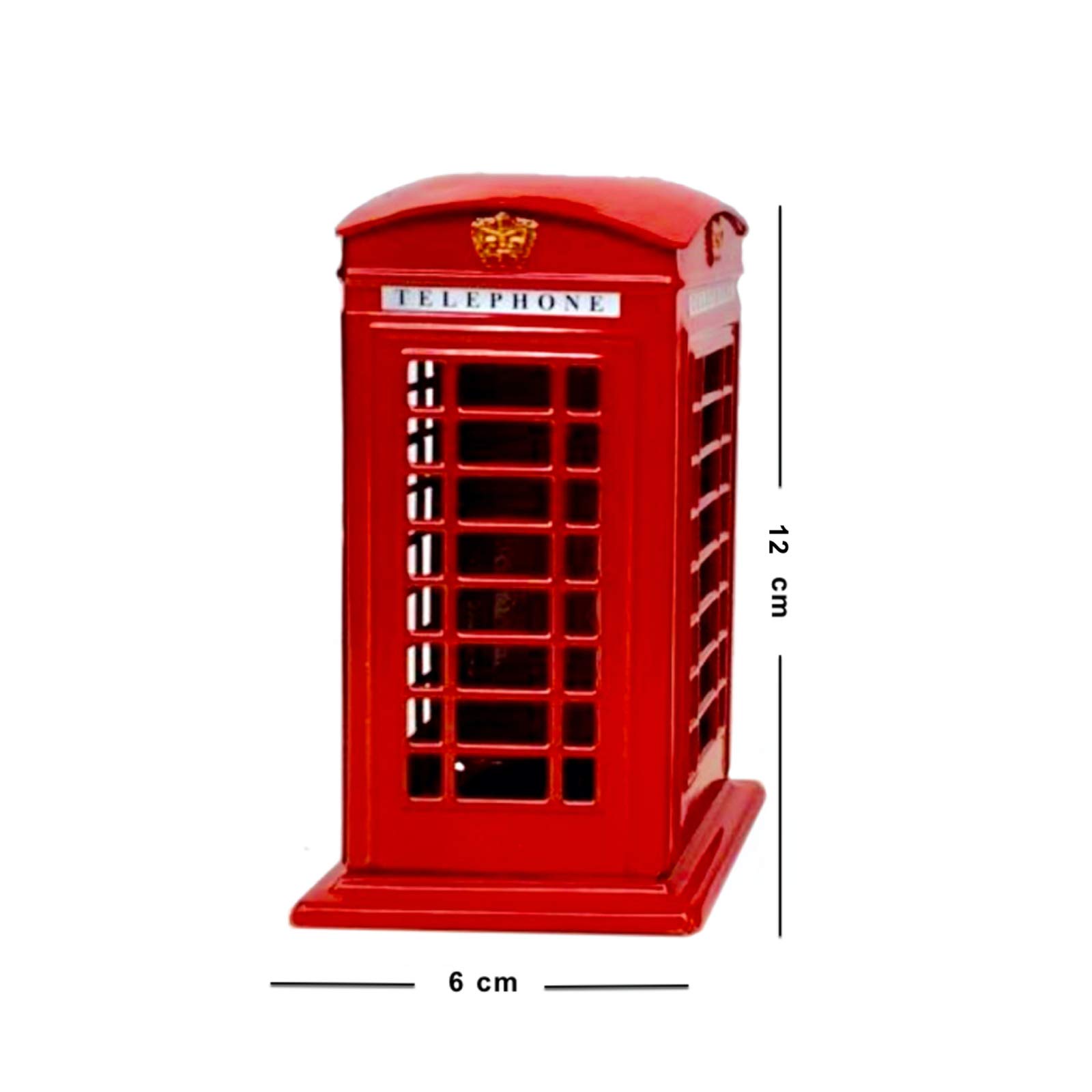 My London Souvenirs – Salvadanaio Cabina Telefonica Rossa Londinese – Metallino Pressofuso – Souvenir Inghilterra – Regalo Ideale Per Collezionisti - 5