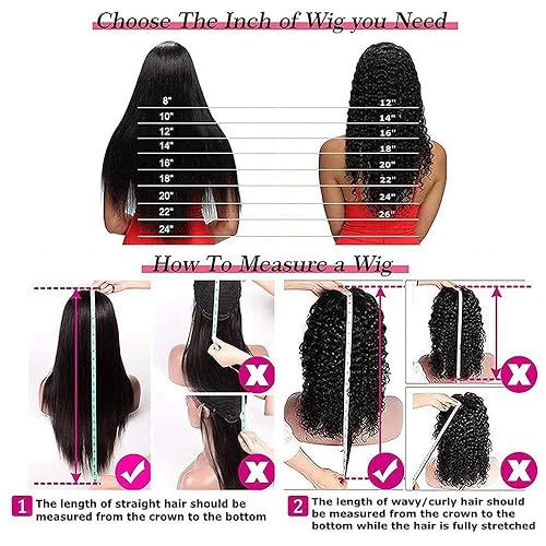 Miniatura 10 de Pelucas de cabello humano brasileño ondulado profundo para mujeres negras, 180% de densidad, cabello virgen brasileño con clip de cabeza completa,