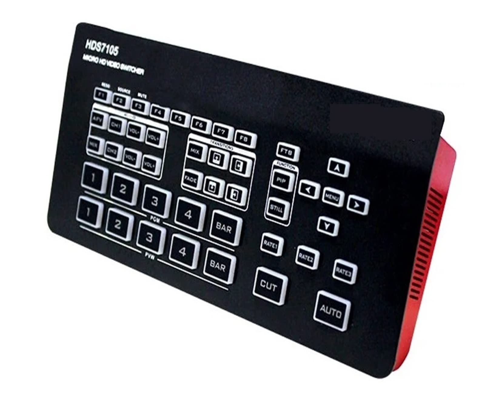 HDMI-Switch-Splitter, HDS7105 Video Switcher 5-CH Video Switcher 4*HDMI-kompatibel + 1*DP Switcher for Video Stream Einfach einzurichten (Color : HDS7105 V22, Size : Small)
