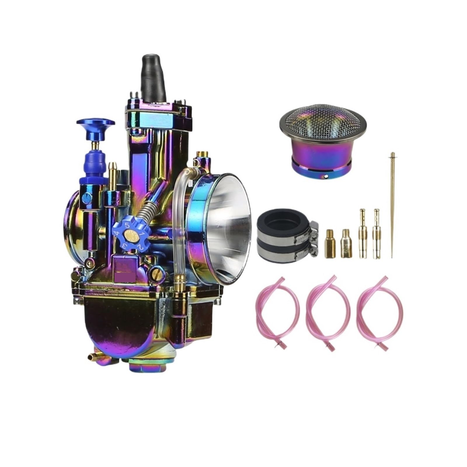Gaźniki motocyklowe Pasuje do KOSO OKO PWK 2T 4T skuter ATV motocykl terenowy gaźnik wyścigowy uniwersalny z dyszą Power Jet 24 26 28 30 3234 mm(PWK 34MM Kit)