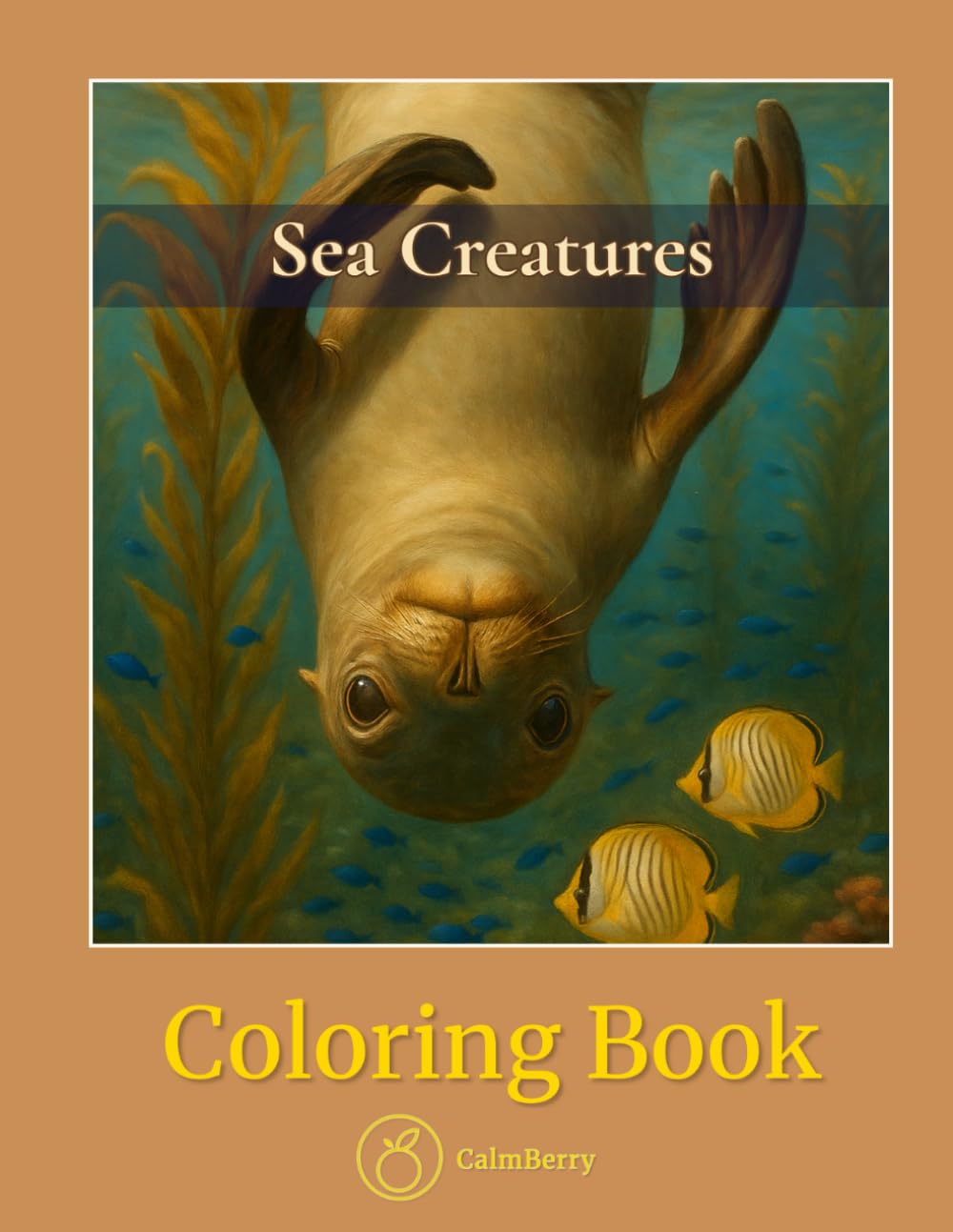 Sea Creatures – Coloring Book: Peaceful Ocean Life Scenes to Spark Creativity (CalmBerry Realistic Animals Coloring Books)