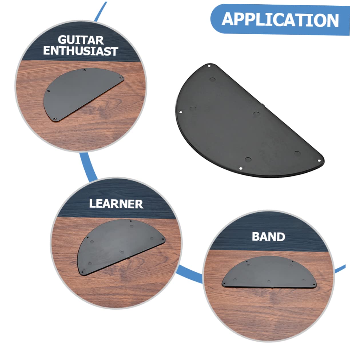 FUNOMOCYA Guitar Spring Cavity Cover Scratching Guitar Backplate for Electric Bass