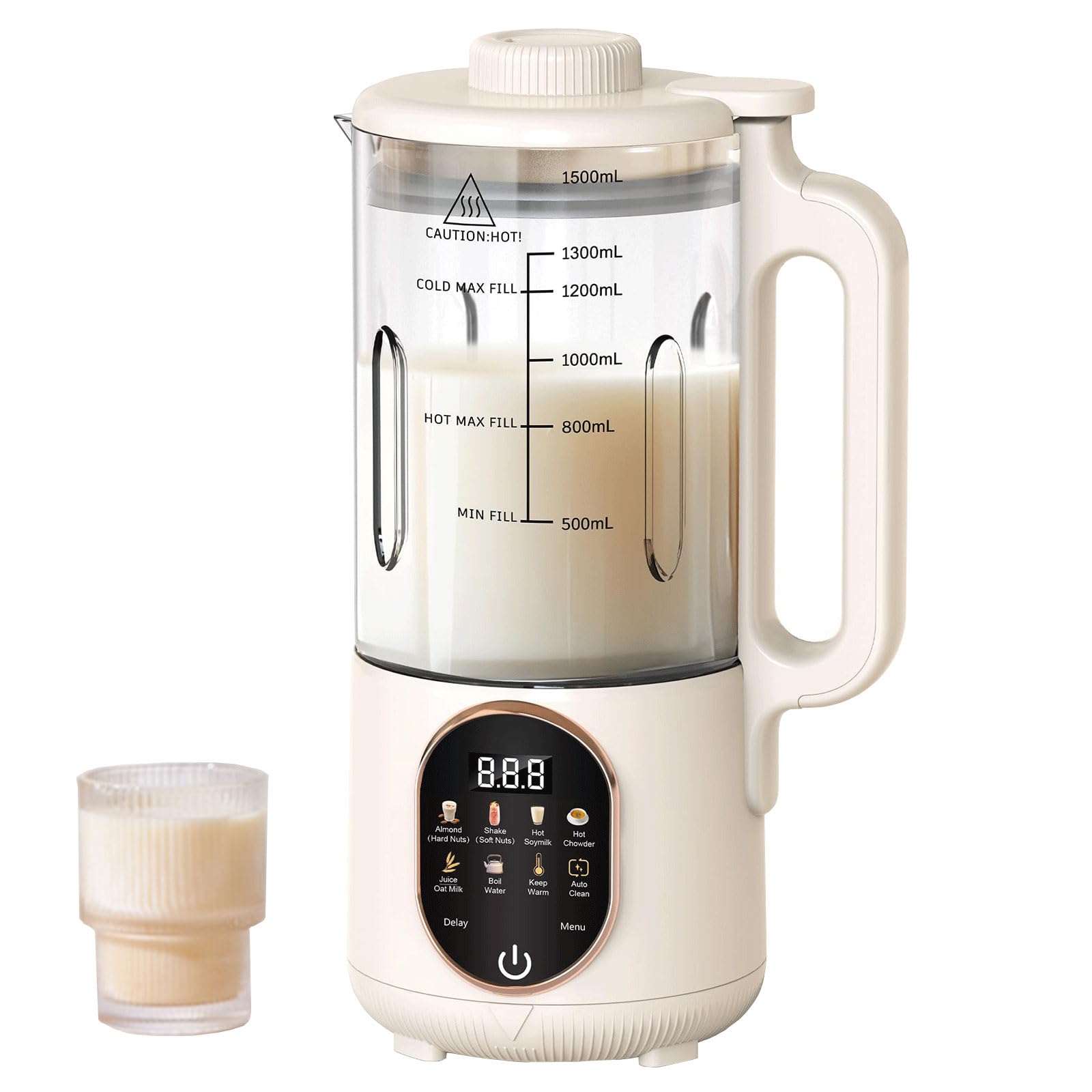 Machine à lait de soja 800W automatique | Robot lait de noix 8 en 1