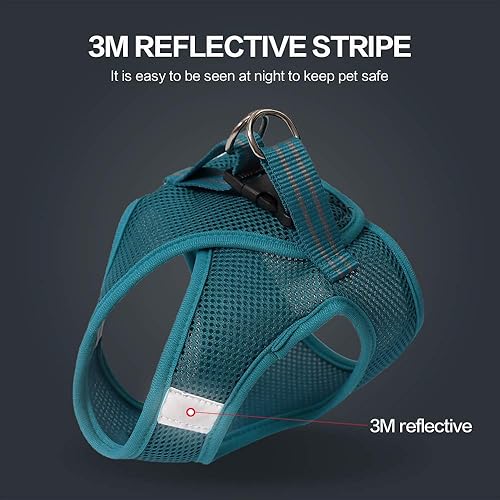 Miniatura 3 de Juego de arnés y correa para gato para caminar, a prueba de escapes, chaqueta para exteriores de fácil control, ajustable, reflectante,
