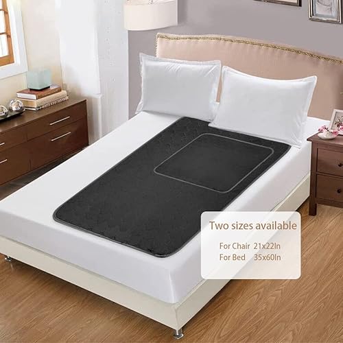 Miniatura 9 de Almohadillas de cama lavables e impermeables para portabrocas para incontinencia, 35 x 60 pulgadas, reutilizables, almohadillas para incontinencia