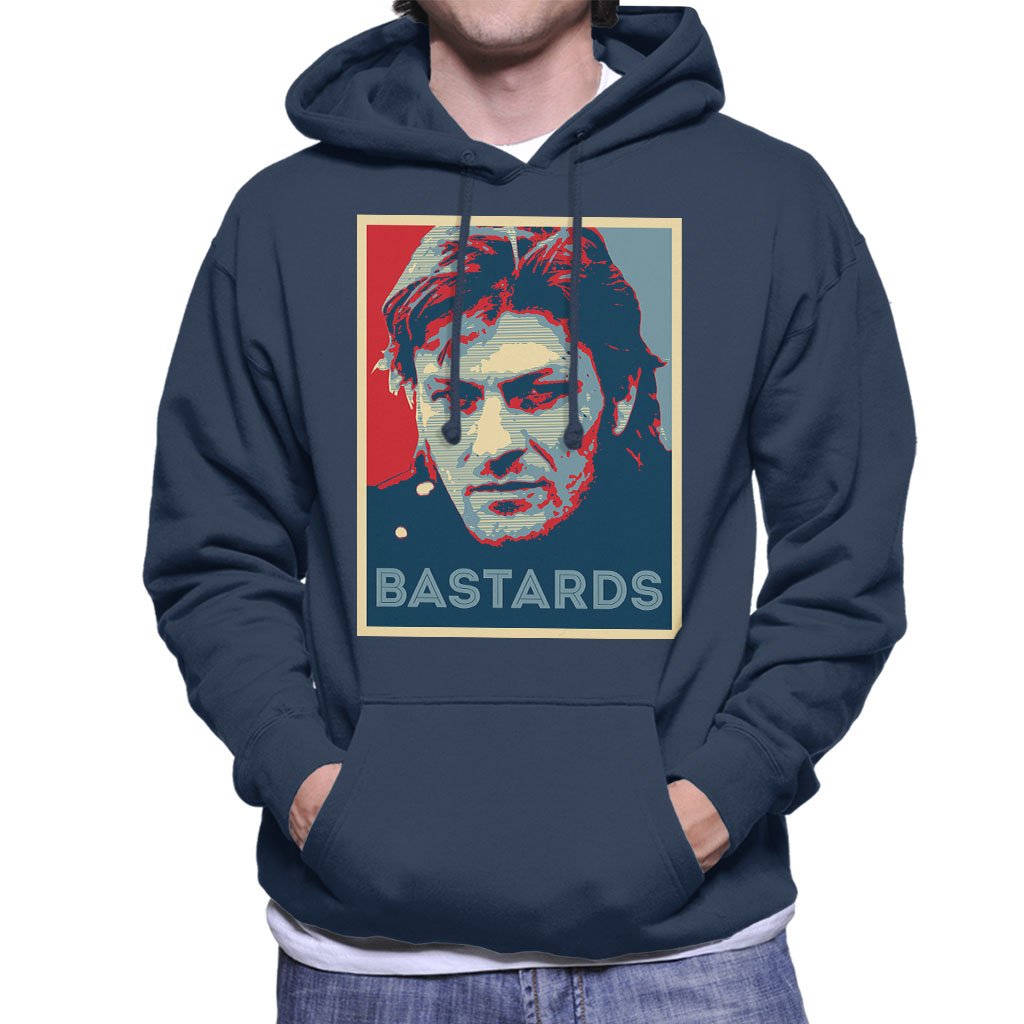Cloud City 7 Men's Navy Blue Sharpe Bastards Hope Poster Hooded Sweatshirt