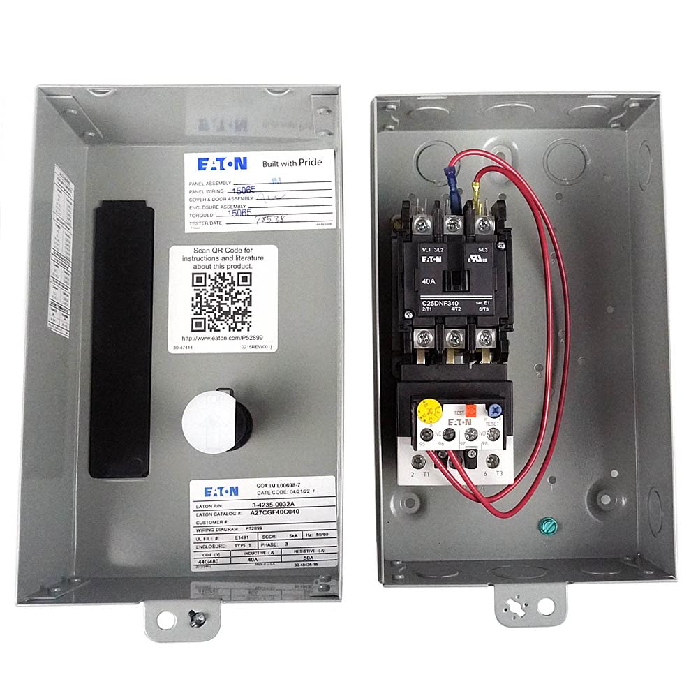 Amazon.com: Eaton 20Hp 3 Ph DP Magnetic Motor Starter 40 Amps 440