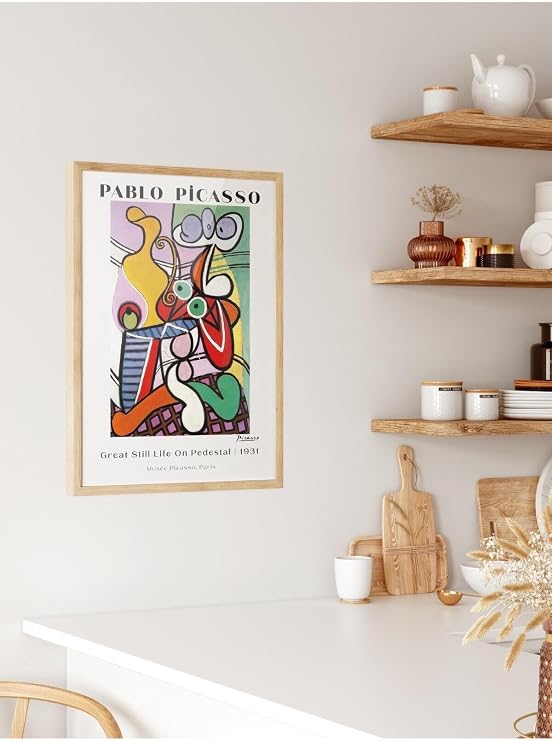 Postifull Pablo Picasso Duvar Posteri - Estetik Duvar Dekoru - Sanat Serisi Posterleri - Kalın Kağıt;30 X 42 Gri - 15