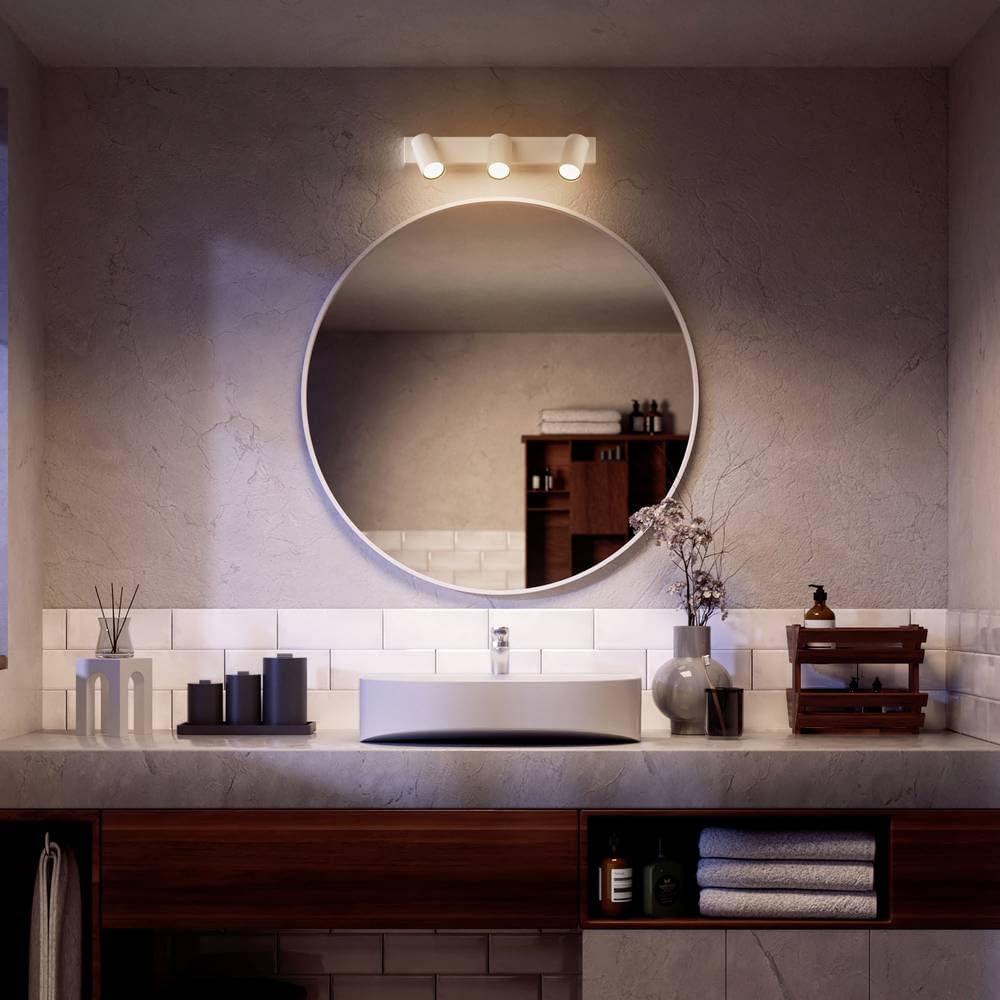 Philips Idris Spot, 3 faretto, 5W, attacco GU10, lampadina non inclusa, Grado di Protezione IP44, resistente all'acqua, Bianco