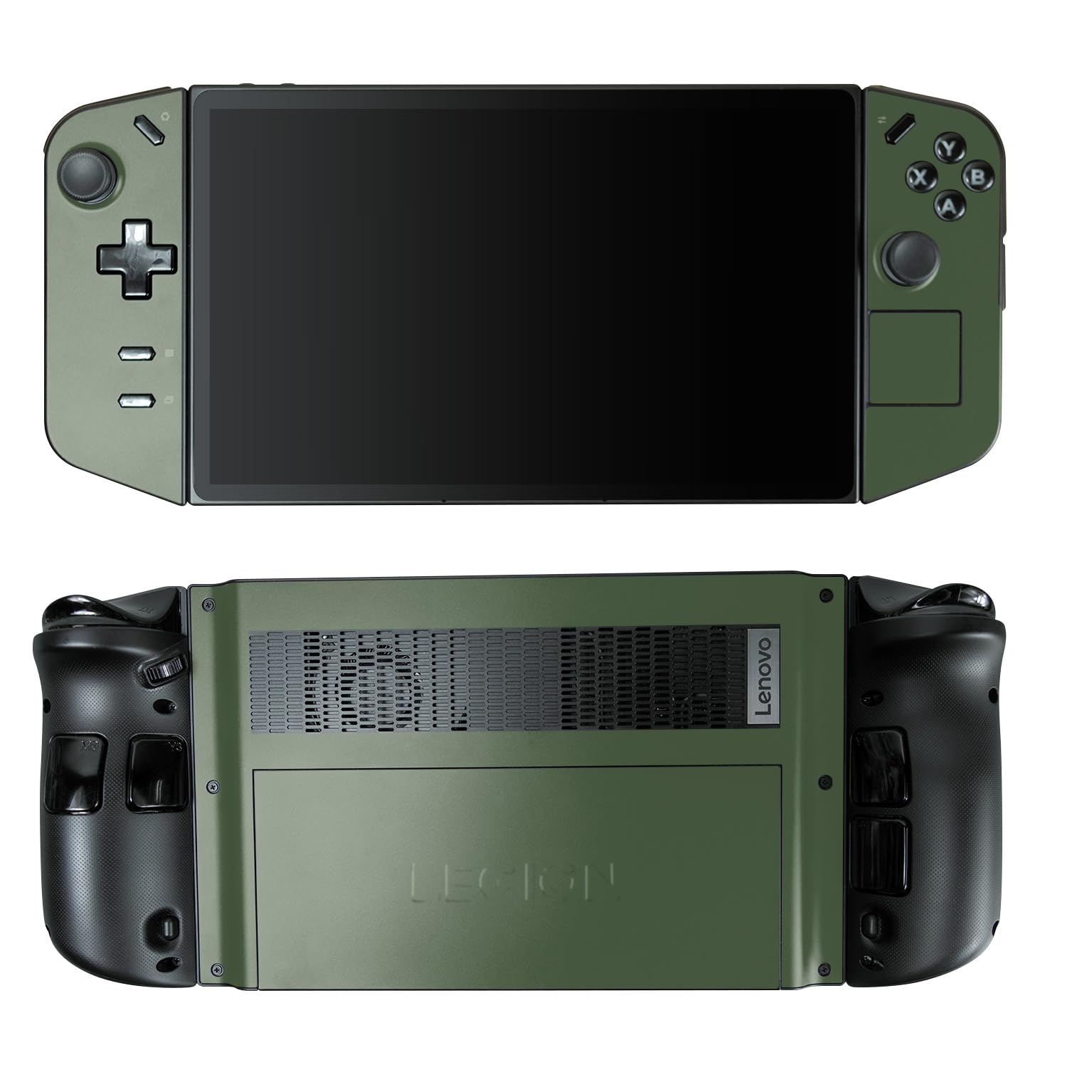 Gaming Skin Compatible with Lenovo Legion Go - Solid Olive - Premium 3M Vinyl Protective Wrap Decal Cover - Easy to Apply | Crafted in The USA by