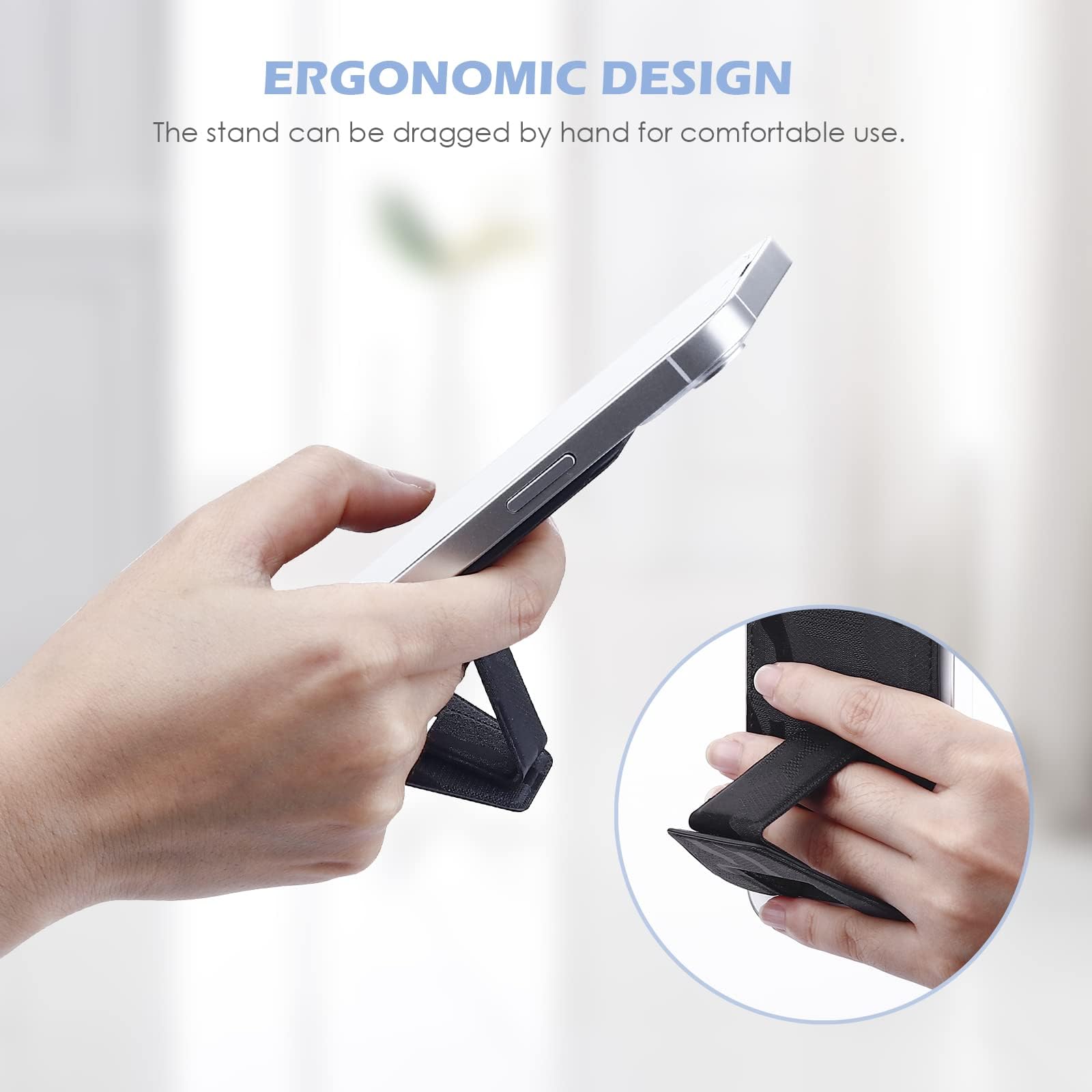 WALLFID Portafoglio in pelle con MagSafe compatibile con iPhone 12/13 Mini/Pro/Max, supporto RFID con magnete MagSafe