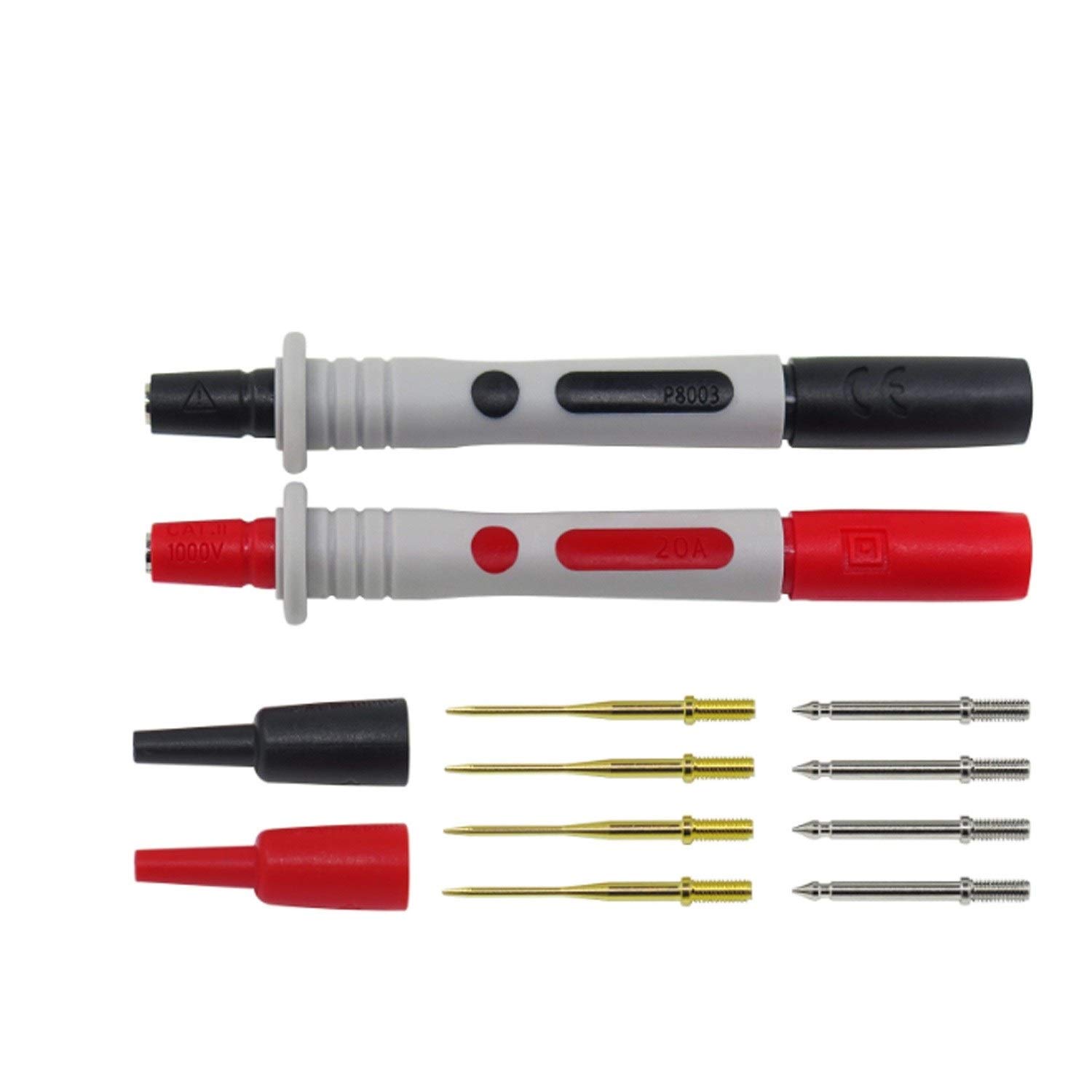Herramientas manuales 10 en 1 Kit de prueba Prueba de plomo flexible Sonda de prueba sondas for multímetro universal Sonda enchufe de plátano Accesorios multímetros