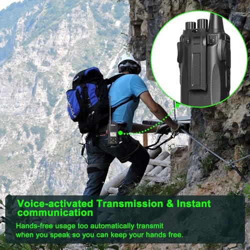 Image of SAMCOM UHF Programmable Handheld Two-Way Radios, 3000mAh Battery Rechargeable Heavy Duty 2 Way Radios Long Range, Walkie Talkies for Adults with Earpiece