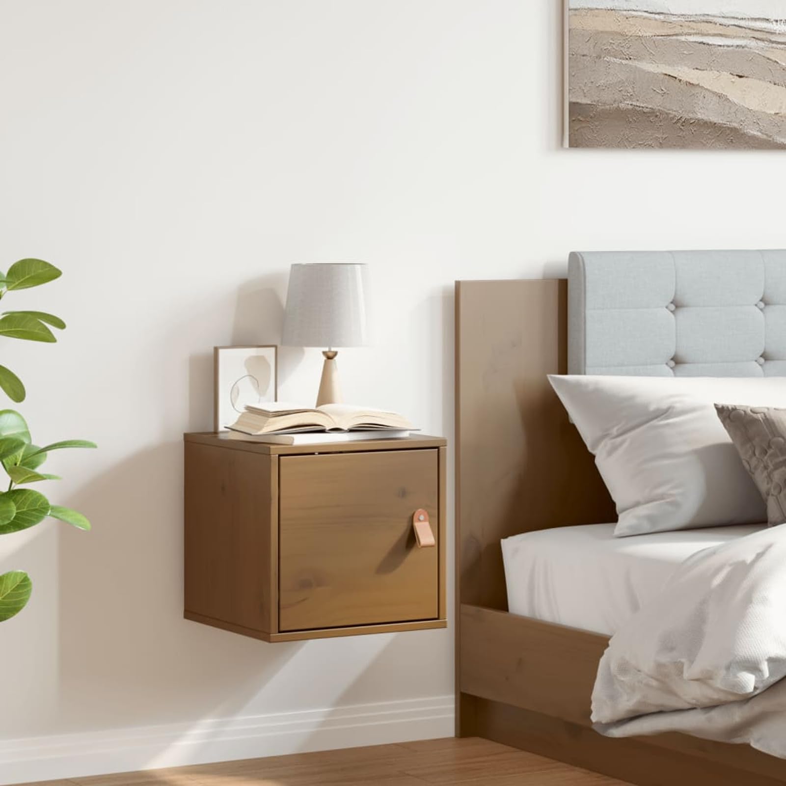 Armoire Murale Marron Miel 31,5x30x30 cm Bois de pin Massif Armoire Industrielle,Armoire De Rangement