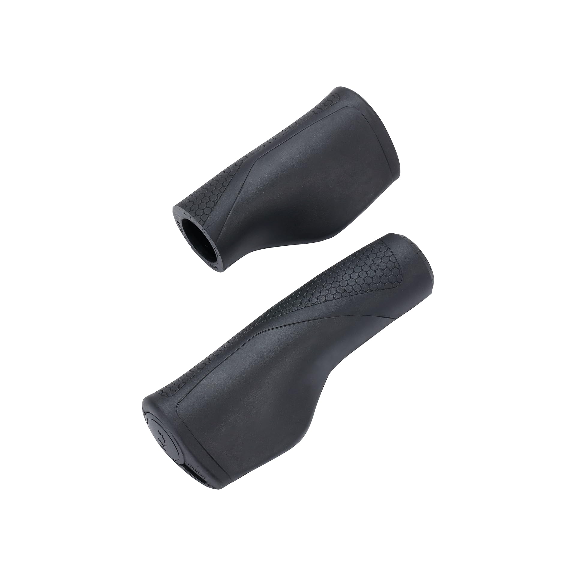 BBB Cycling Mamba Handlebar Grips - Dual Density Kraton Rubber - Cycling Grips with Non-Slip Design - 92mm and 130mm - Black - BHG-101