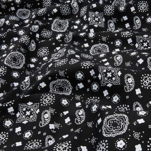 Luxurious Black and White Poplin Print Fabric by the Yard – Perfect for Dresses, Blouses, and More 4 Luxurious Black and White Poplin Print Fabric by the Yard – Perfect for Dresses, Blouses, and More - Image 3