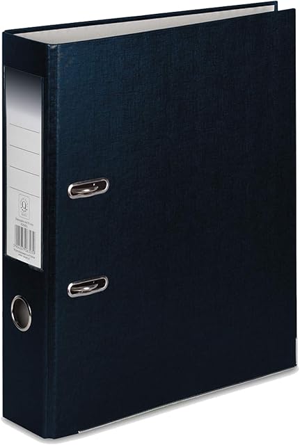 Black A4 75mm Strong Premium Business Lever Arch Files Folders Metal Binder Bar Ring Document
